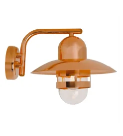 Nibe udendørs væglampe, kobber - seaside