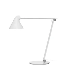 NJP bordlampe m/bordfod, hvid
