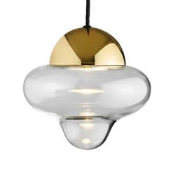 Nutty pendel, klar/guld