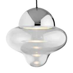 Nutty XL pendel, klar/krom