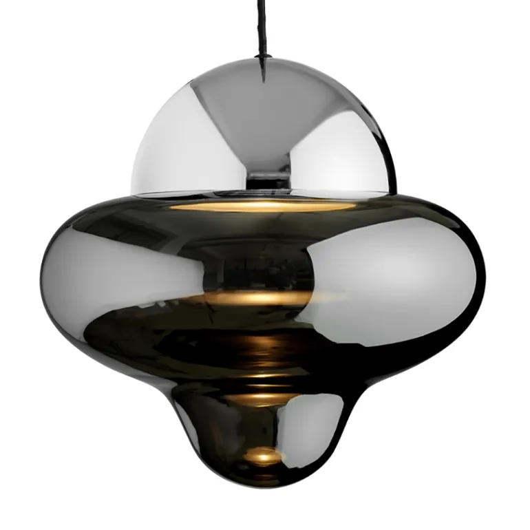 Nutty XL pendel, smoke/krom