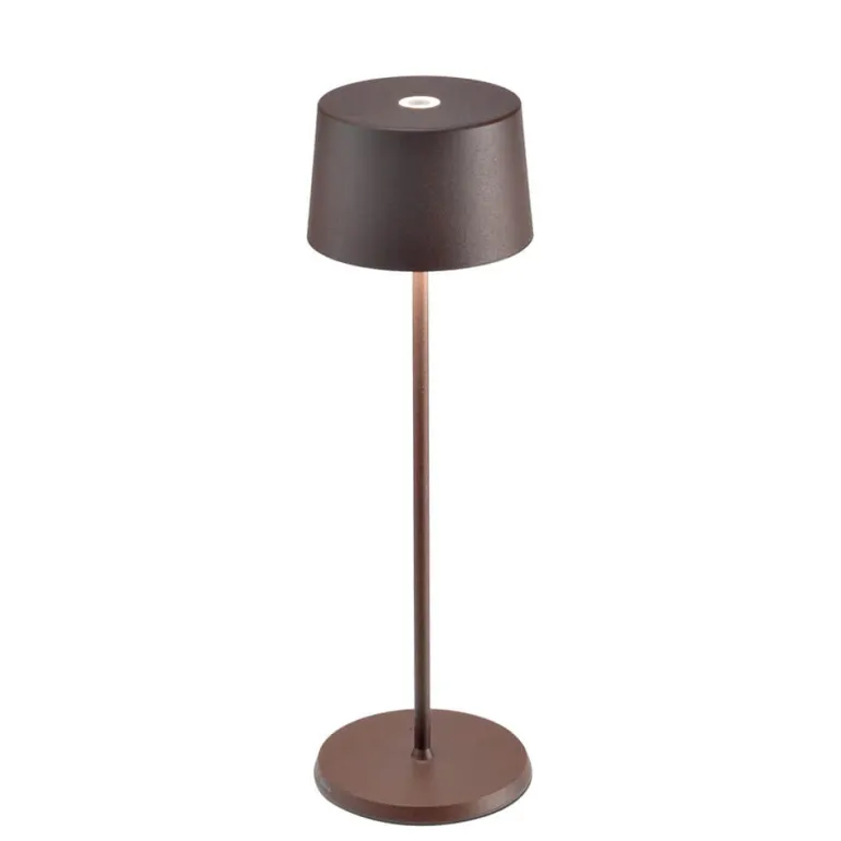 Olivia batterilampe / bordlampe, corten