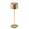 Olivia batterilampe / bordlampe, antik guld