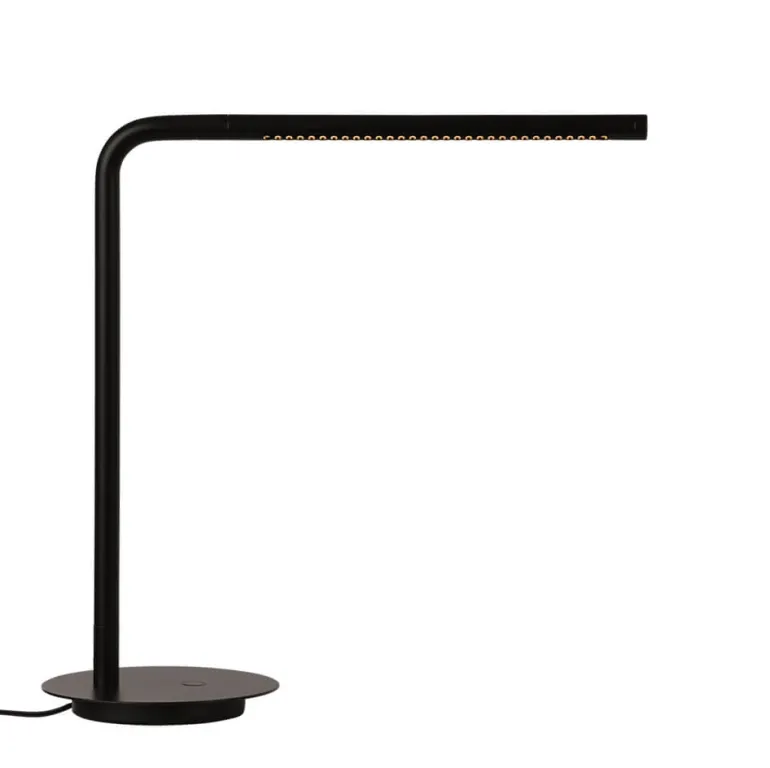 Omni bordlampe m/USB, sort