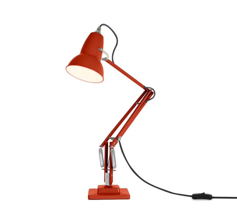 Original 1227 bordlampe, koralrød