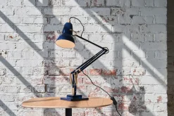 Original 1227 bordlampe, messing/blå