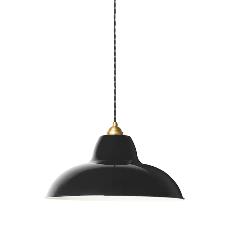 Original 1227 Midi Wide pendel, messing/sort