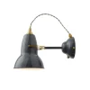 Original 1227 væglampe, messing/grå