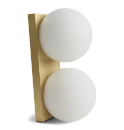 Palla C2135 væglampe/loftlampe, messing