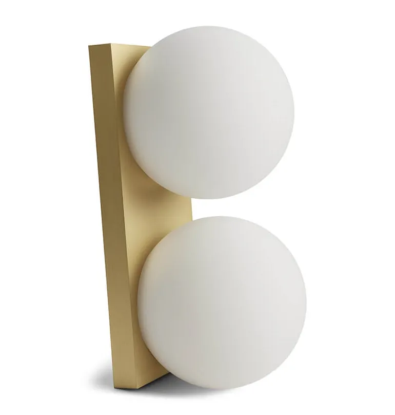 Palla C2135 væglampe/loftlampe, messing