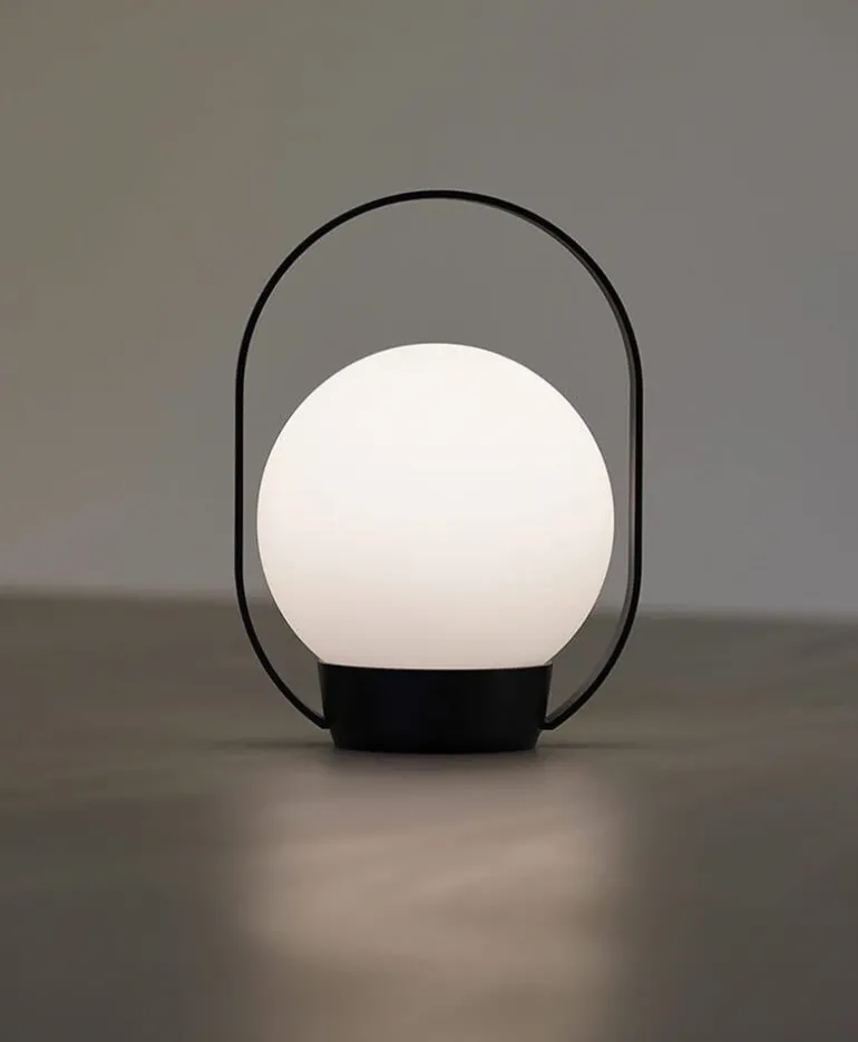 Palla T1 batterilampe / bordlampe, mat sort