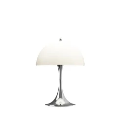 Panthella 250 Portable V3 bord- / batterilampe, krom/beige opal