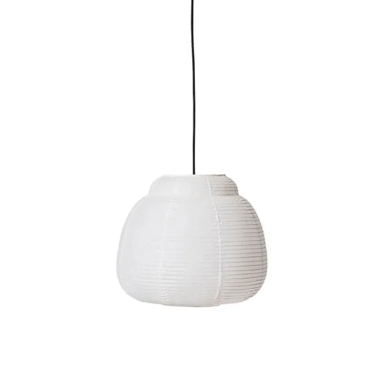 Papier single pendel Ø40, hvid