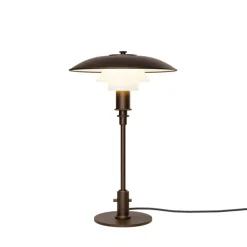 PH 3/2 bordlampe, aged brass/opal