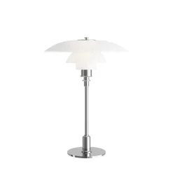 PH 3½-2½ bordlampe, krom