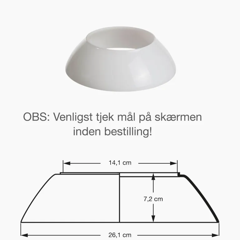 PH 4½-4 glas mellemskærm
