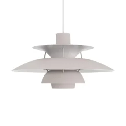 PH 5 pendel, monokrom oyster grå