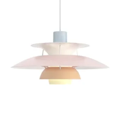 PH 5 pendel, pastel blå/rosa/peach