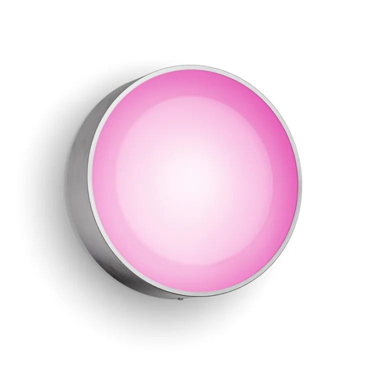 Philips Hue Daylo White and Color Ambiance udendørs væglampe, sølv