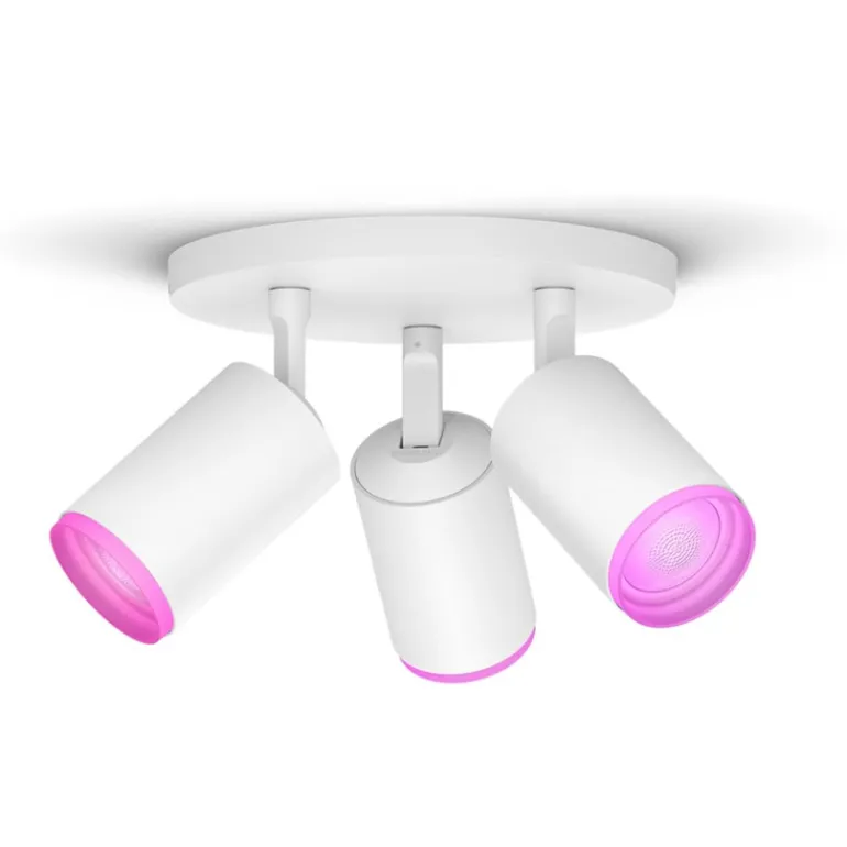 Philips Hue Fugato White and Color Ambiance 3 spots, hvid