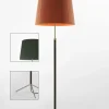 Pie de salón Gulvlampe G1 grøn/krom
