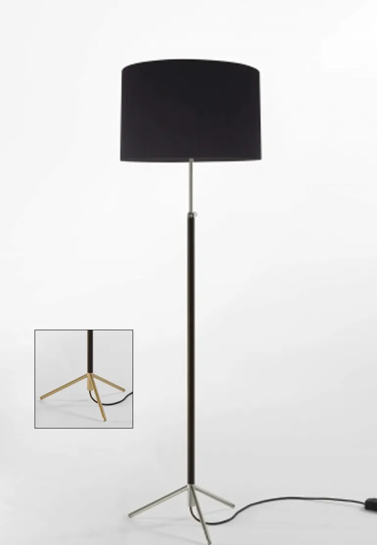 Pie de salón Gulvlampe G2 sort/messing