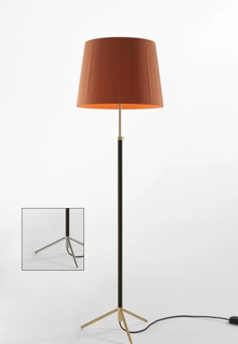 Pie de salón Gulvlampe G1 terracotta/krom