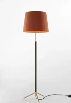 Pie de salón Gulvlampe G1 terracotta/messing