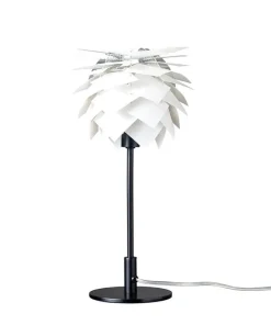 Pineapple høj bordlampe, sort/hvid