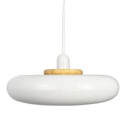 Planet pendel, blank hvid