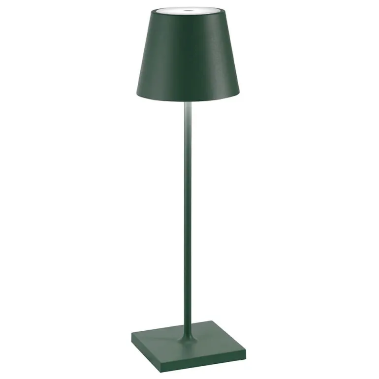 Poldina batterilampe / bordlampe, mørkegrøn