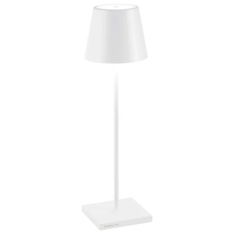 Poldina batterilampe / bordlampe, hvid