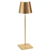 Poldina batterilampe / bordlampe, antik guld