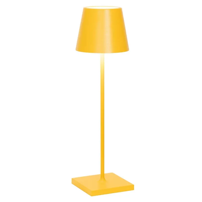 Poldina batterilampe / bordlampe, okkergul