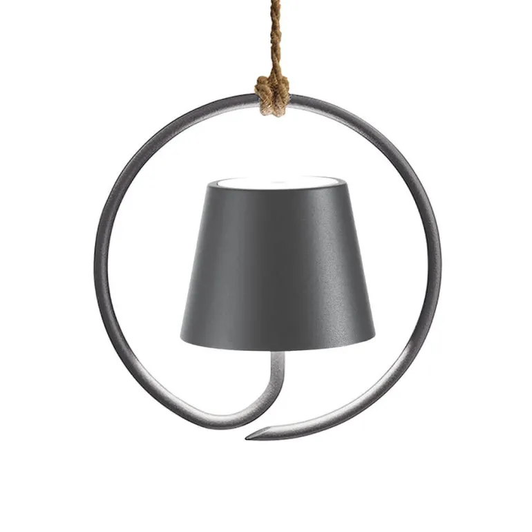 Poldina batterilampe / pendel, mørkegrå