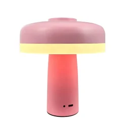 Porter LED bordlampe / batterilampe, lyserød