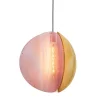 Proxima pendel, messing/askegrå/jaipur lysrød
