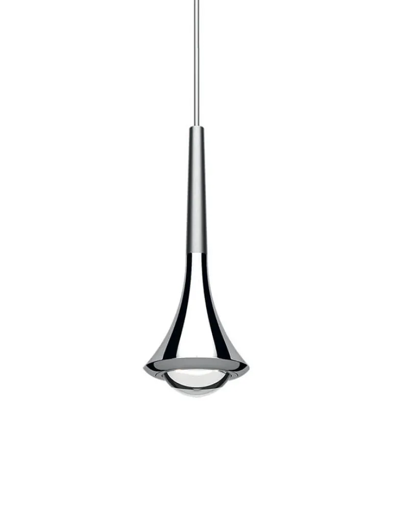 Rain pendel, børstet krom/krom