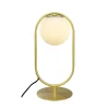 Reims bordlampe, messing/hvid