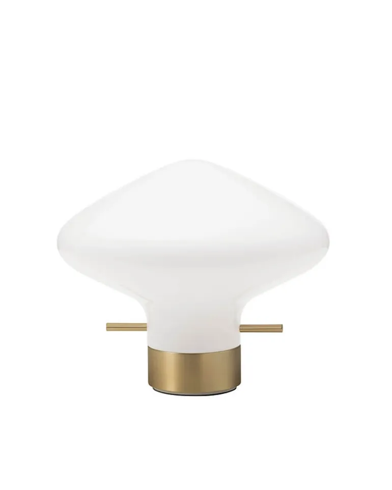 Repose bordlampe 175, messing/opal