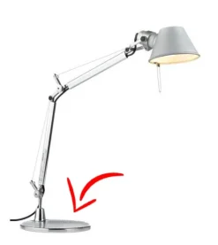 Reservedel: Fod til Tolomeo Micro bordlampe, aluminium