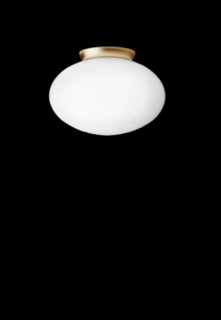 Rizzatto 301 loftlampe, satin brass/opal