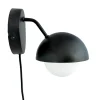 Rose væglampe, mat sort