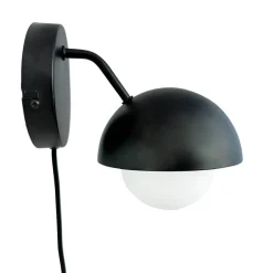 Rose væglampe, mat sort