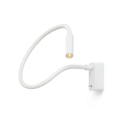 Scar-Led 1FDS væglampe påbyg, L750, hvid/hvid