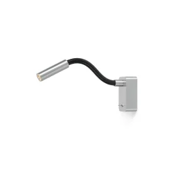 Scar-Led 1FDS væglampe påbyg, L200, alu/sort