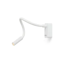 Scar-Led 1FDS væglampe påbyg, L400, hvid/hvid