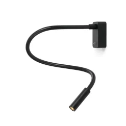 Scar-Led 1FDS væglampe påbyg, L750, sort/sort