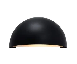 Scorpius Maxi udendørs væglampe, sort plast