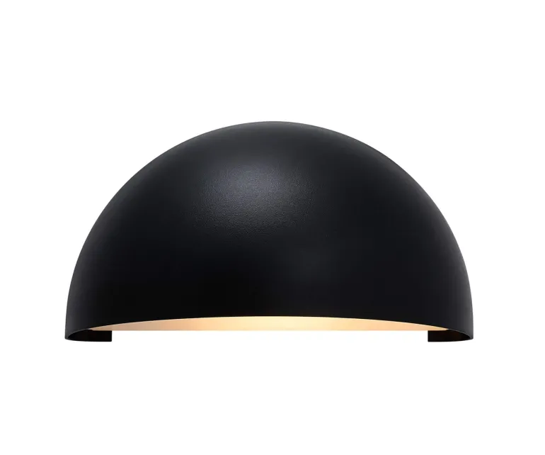 Scorpius Maxi udendørs væglampe, sort plast